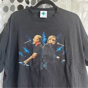 Vintage Y2K 2003 Elton John Billy Joel Tour T-shirt Size XL